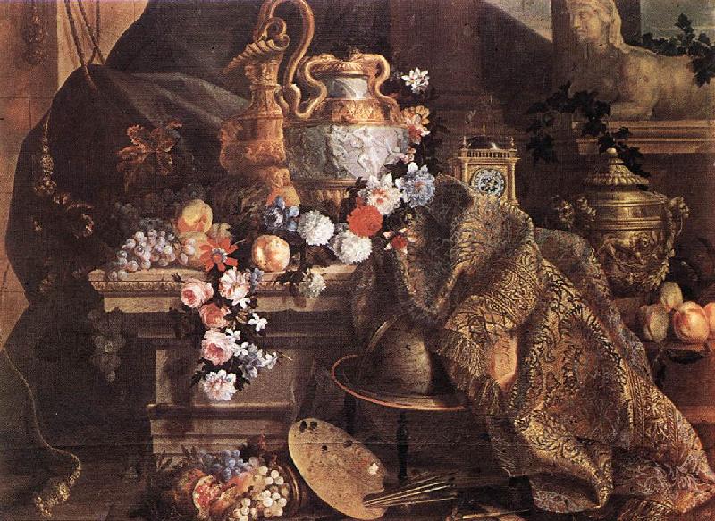 MONNOYER, Jean-Baptiste Still-Life of Flowers and Fruits Germany oil painting art